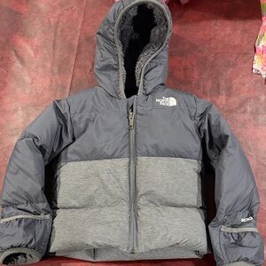 The North Face Two-Tone Gray Puffer Jacket